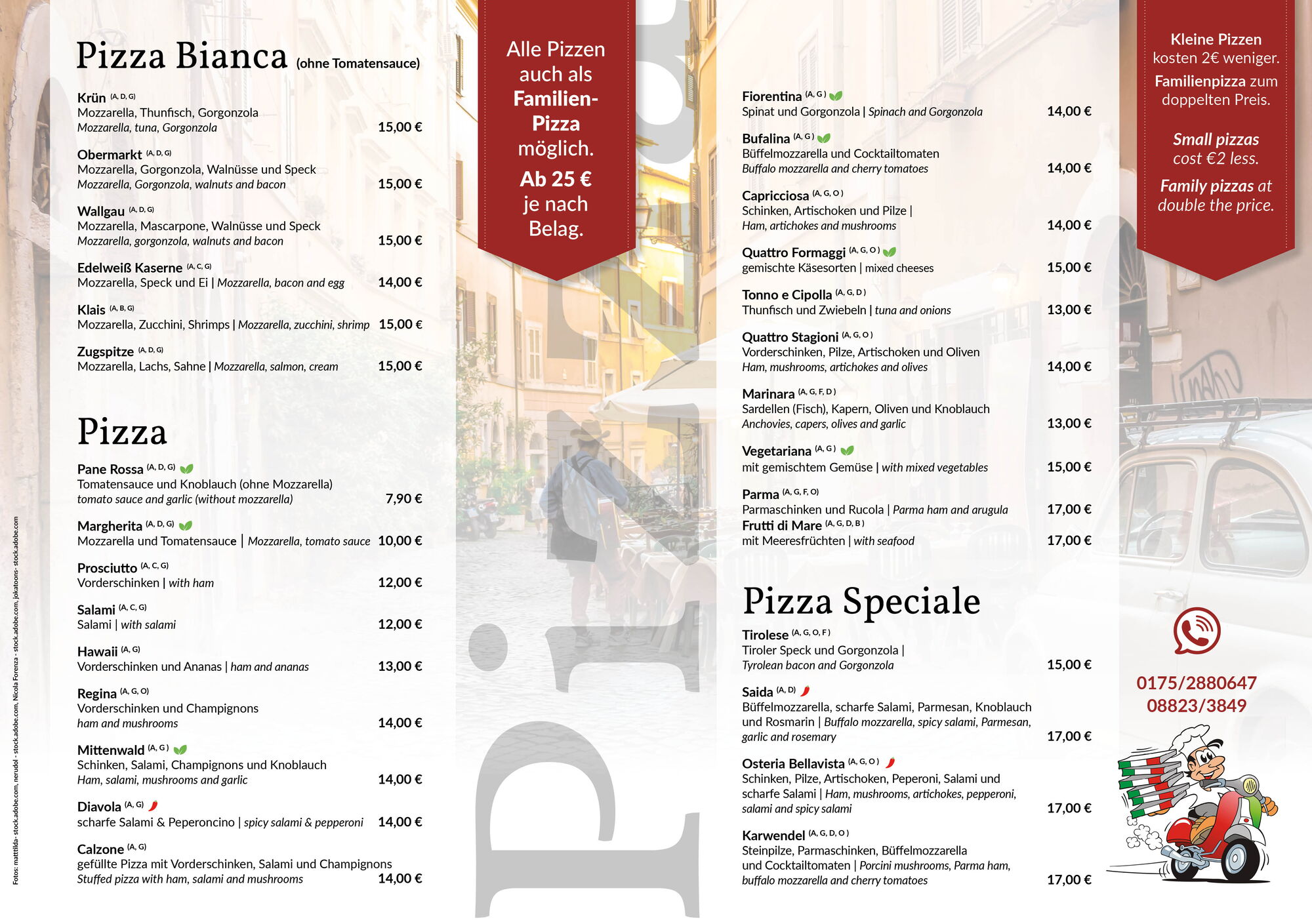 Speisekarte zum Mitnehmen_Pizzen_Lieferservice